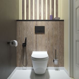 Клавиша смыва IDDIS Unifix 006 UNI06MBi77 чёрный матовый